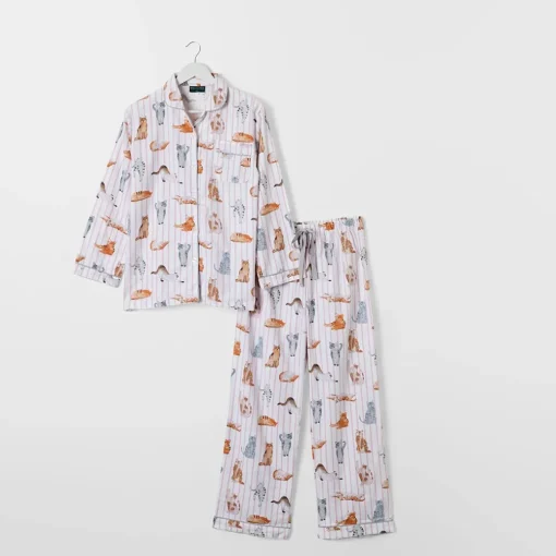 Mittens Flannelette Pyjamas