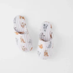 Mittens Flannelette Slippers