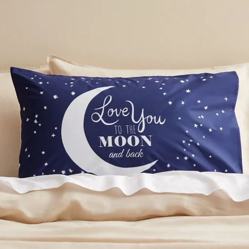 Moon And Back Glow Standard Pillowcase