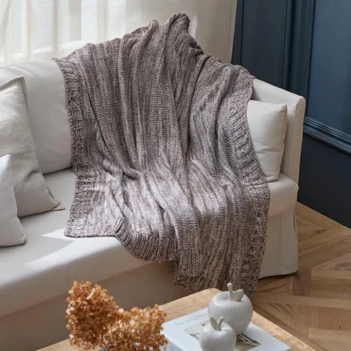 Moss Ombre Throw - Bluestone