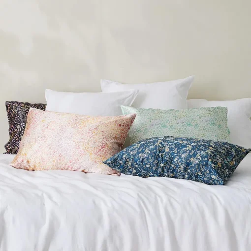 Mulberry Silk Print Pillowcase - Green