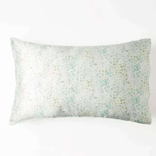 Mulberry Silk Print Pillowcase - Green