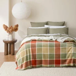 Naila Sherpa Check Blanket