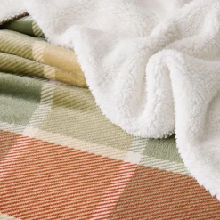 Naila Sherpa Check Blanket
