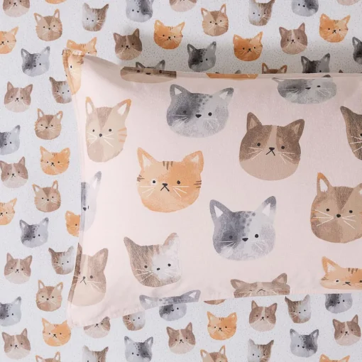 Nala Reversible Flannelette Quilt Cover Set
