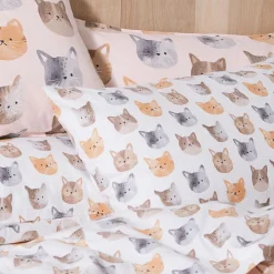 Nala Reversible Flannelette Quilt Cover Set