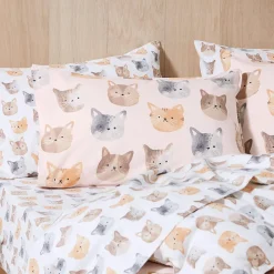 Nala Reversible Flannelette Quilt Cover Set