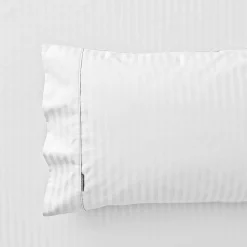 Nassor Stripe 700 TC Egyptian Cotton Sheet Set - White