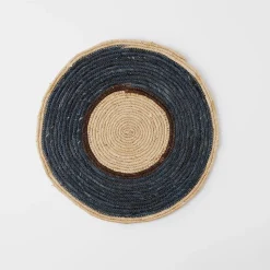 Nyla Placemat - Brown/Navy