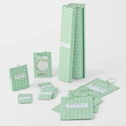 Ocean Waves Drawer Liners Set Of 6 - Japanese Honeysuckle