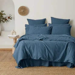 Olsen Linen/Cotton Quilt Cover - Green