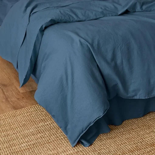 Olsen Linen/Cotton Quilt Cover - Green