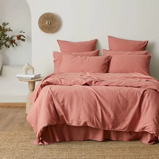 Olsen Linen/Cotton Quilt Cover - Green
