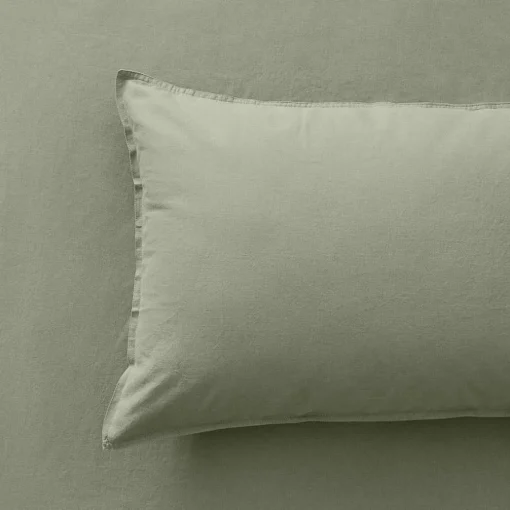 Olsen Linen/Cotton Quilt Cover - Green