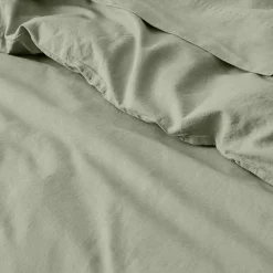 Olsen Linen/Cotton Quilt Cover - Green
