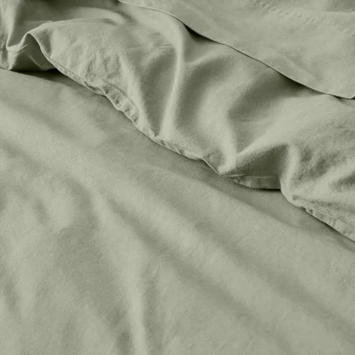 Olsen Linen/Cotton Quilt Cover - Green