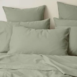Olsen Linen/Cotton Quilt Cover - Green