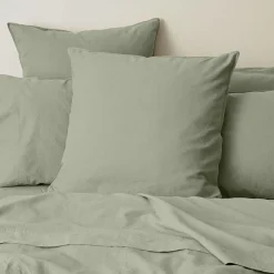 Olsen Linen/Cotton Quilt Cover - Green