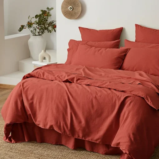Olsen Linen/Cotton Quilt Cover - Green
