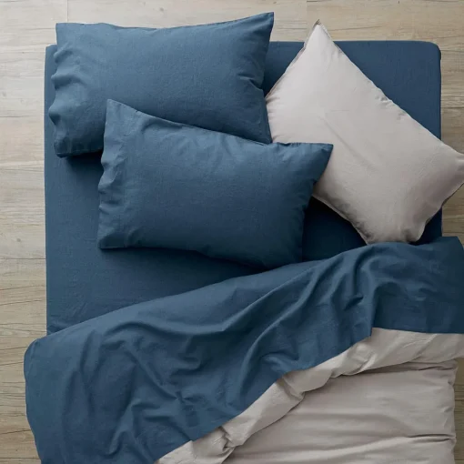 Olsen Linen/Cotton Sheet Set - White