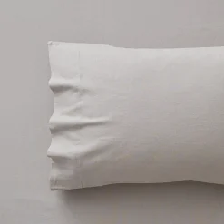 Olsen Linen/Cotton Sheet Set - White