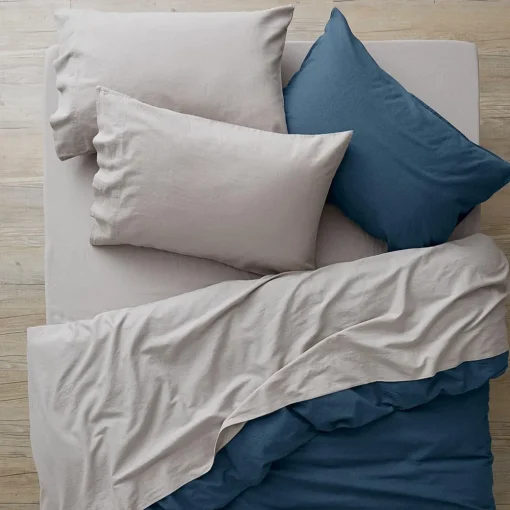 Olsen Linen/Cotton Sheet Set - White