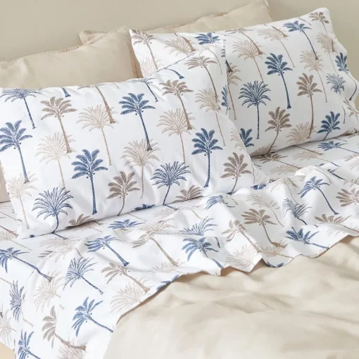 Palm Springs Flannelette Sheet Set