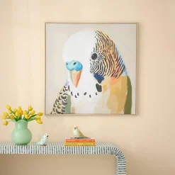Parakeet Framed Canvas