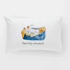 Paws-itively Exhausted Standard Pillowcase