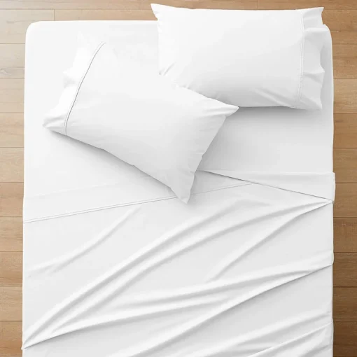 Perfects 250 TC Cotton Blend Sheet Separates - Stone