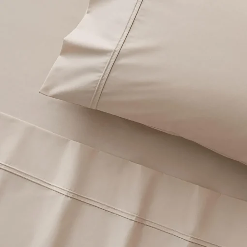 Perfects 250 TC Cotton Blend Sheet Separates - Stone
