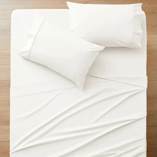 Perfects 250 TC Cotton Blend Sheet Separates - Stone