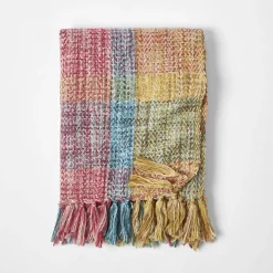 Peru Check Throw - Blue Multi