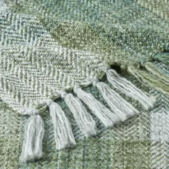 Peru Check Throw - Blue Multi