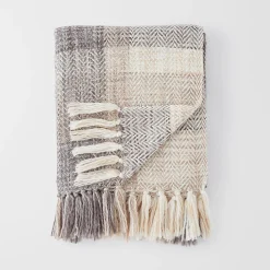 Peru Check Throw - Blue Multi