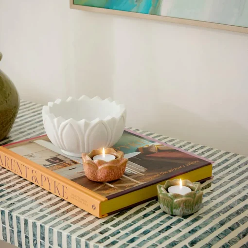 Petal Tea Light Holder - Pink