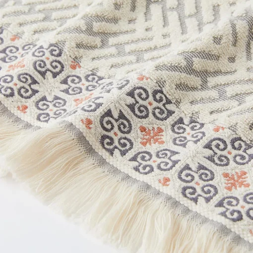 Pia Towel - Oat/Clay