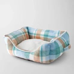 Plush Pet Bed - Hemsley/Blue