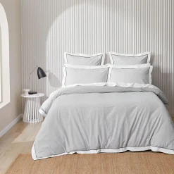 Portofino Quilt Cover - Grey