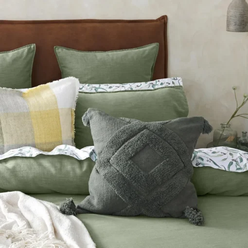 Preston Quilt Cover - Sage