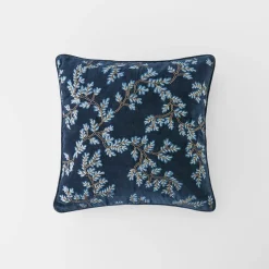 Prue Velvet Cushion - Indigo
