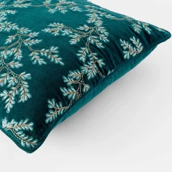 Prue Velvet Cushion - Indigo