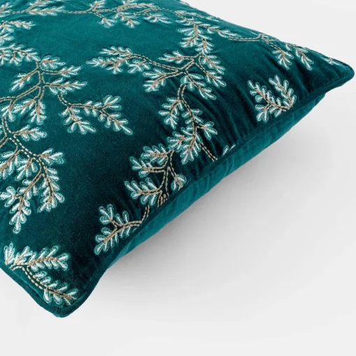 Prue Velvet Cushion - Indigo