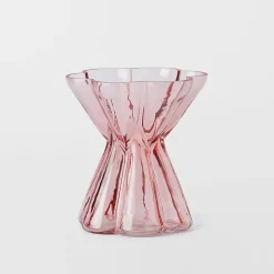 Remy Fluted Glass Vase Squat