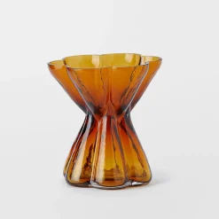Remy Fluted Glass Vase Squat