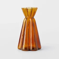 Remy Fluted Glass Vase Tall