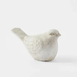 Resting Bird Sculpture - Antique White