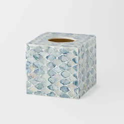 Rhodes Inlay Tissue Box Cover Square