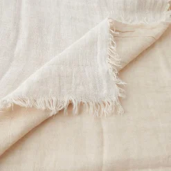Rhodes Linen Throw - Rose Pink