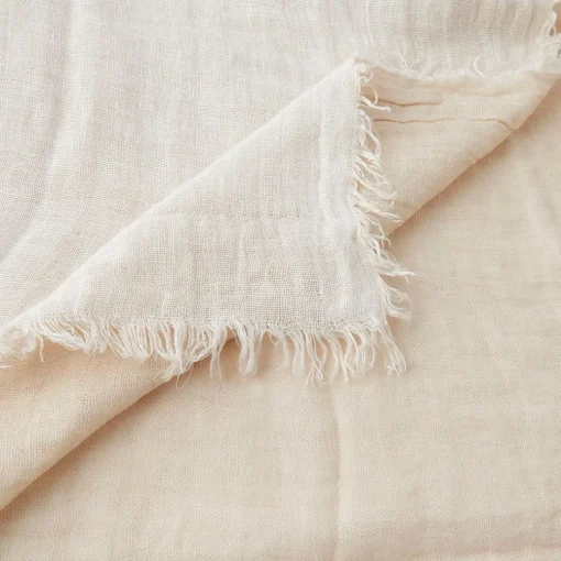 Rhodes Linen Throw - Rose Pink